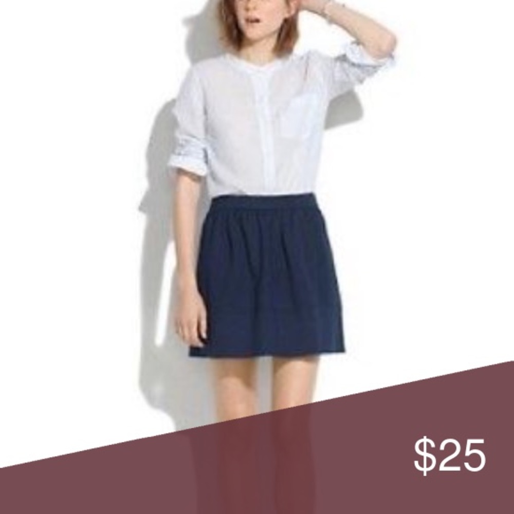 Navy madewell skirt